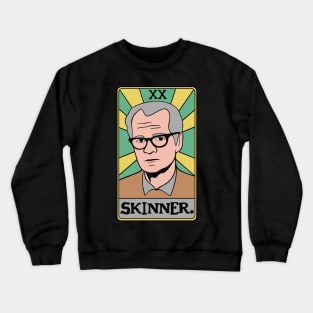 BF Skinner Tarot Card - Behavioral Psychology - Applied Behavior Analysis Reinforcement Crewneck Sweatshirt